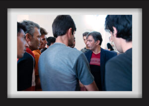 Mohammadreza speaks to the people accepted in the camp. Addicts and homeless people are forced to stay at his camp by legal officials. This camp is located near Mohammadshahr (51 Kilometers away from Tehran), and the rent is too expensive for him. In order to fulfill the needs and demands of these people and to control the situation, he visits the camp every day. 03.12.2015