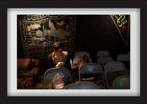 Mahsa rests in a “Tekieh” in a mourning ceremony during Muharram. 20.10.2016