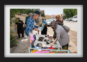 Saeed is selling women’s shoes in the center of Villa Dareh. This village is known for its mineral springs and hot springs, and it is a tourist attraction. He says he has no shame in being a vendor. He has decided to move abroad after saving up enough money to do so. 06.07.2016