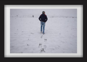 He walks around his village. He says he feels much more at peace whenever he returns to the village. 23.03.2017